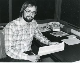 Allan Siebert at his desk