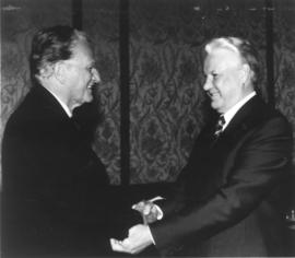 Billy Graham and Boris Yeltsin