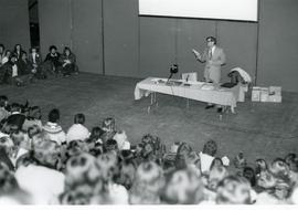 Jacob J. Toews speaking at Banff '74