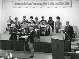 Singing at Black Creek MB Church