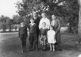 C.F. Klassen Family Photo with friend