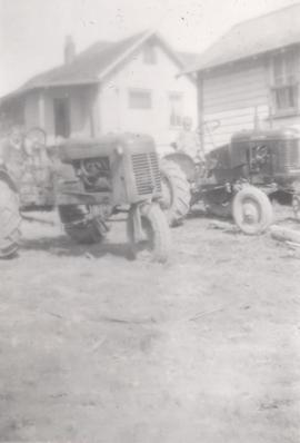 Boys on tractors
