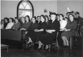 Women sitting in church