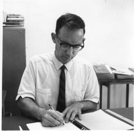 Edgar Metzler at his desk