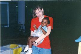 Angela Klassen with child