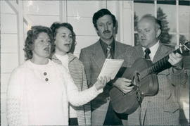 Quartet: Mary Braun, Mrs. Art Neufeld, Art Neufeld, Frank Braun