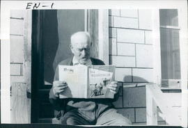 Tom Downey, age 91, an avide Messenger reader (2 pictures)
