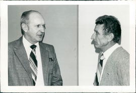 Milton Fast, Canadian Secretary for BOM with Abe Koop, missionary to Brazil