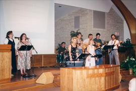 Worship Team from Kleefeld EMC leading the singing