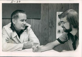 Leonard Siemens, University of Manitoba, and interviewer Allan Siebert
