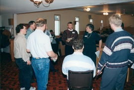 Groups met after lunch for round-table discussions