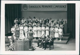 Volunteer choir under direction of Gerald Hamm