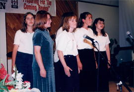 five young women