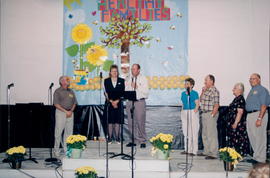 David Thiessen, Lorne and John Wall, Audrey and Dave Wiebe, Elma and Peter Reimer