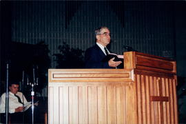 Rev. Vern Heidebrecht, Rev. Harvey Plett, moderator