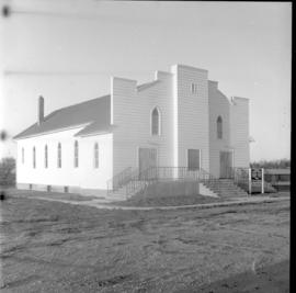 Eigenheim Mennonite Church building in Rosthern,