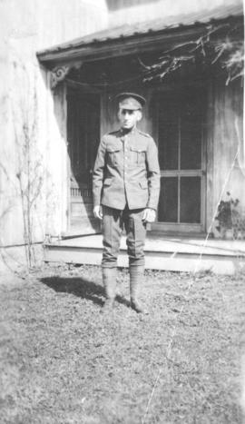 Simeon Reesor in military uniform