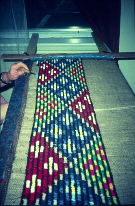 Hand-hooked rug