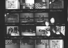 Contact sheet with 15 prints, 8 of which were