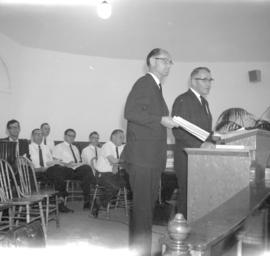 J. H. Quiring (left) & Herman Lenzman (right)