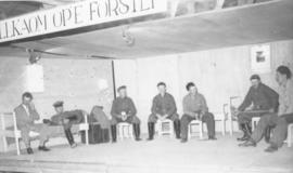 Scene from the play put on by the youth of Rosemary, Alberta