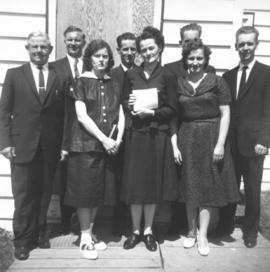 Baptismal group of the First Mennonite Church in Burns Lake