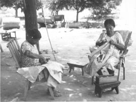 Toba women sewing