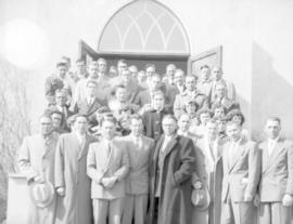 Delegates at the annual business meeting of the Saskatchewan Youth Organization, 1954