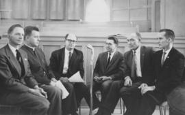 Ralph Eames, N. Gingrich, N. Dick, Dale Schumm, Dr. John Wiebe, Paul Hostetter