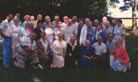 Seagoing cowboys and wives at a reunion in Ontario
