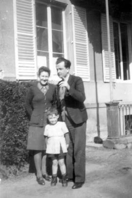 Roger Georges, his son, Yves, and Mrs. Roger