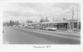 Postcard photo of downtown Clearbrook, BC