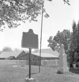 Sign for the Josiah Henson home in Dresden, Ontario