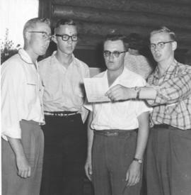 A male quartet from the Portage summer service unit