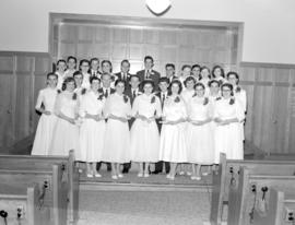 The graduating class of 1956 from Rockway Mennonite School