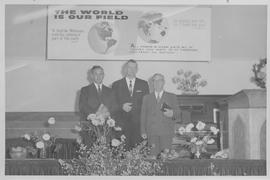 Evangelists J. K. Klassen & Gerhard Shartner with missionary Peter Voran