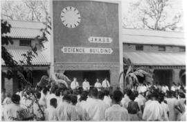 Dedication of Jansen Memorial Secondary School (India). science building