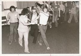 Conrad Grebel College students dancing