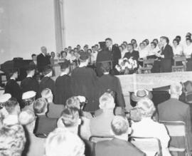 Graduation at Canadian Mennonite Bible College, 1960
