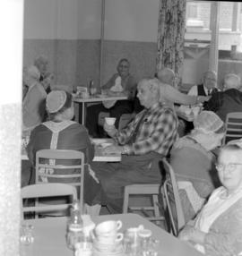 Residents eating a meal at Fairview Mennonite Home in Preston, Ontario