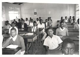 John Shenk's boys' Sunday school class at the Githumu Secondary School