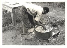 Preparing food at the Githumu Secondary School