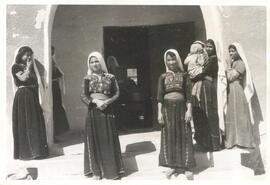 Members of the sewing class at Ein es Sultan under Marilyn Martin