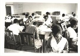 Willy Kijne's sewing class at Kapsabet Girls' High School