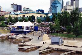 Overview of the 125th Anniversary event at the forks.