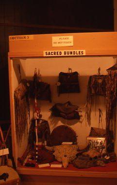 Sacred bundles display, Siksika