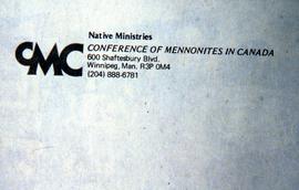 CMC Native Ministries letterhead