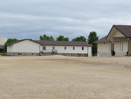 Zion Mennonite Church, Exterior view toward the south