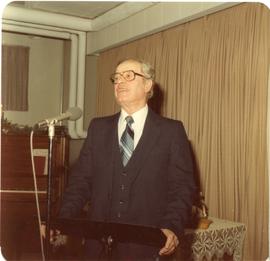 A man giving a speech