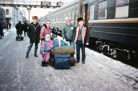 At the Omsk train station